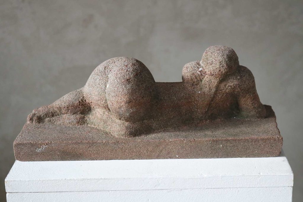 Rosa Gebirge, Sandstein, 13 x 37 x 16 cm
